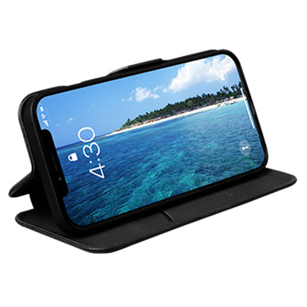 VIETAO For iPhone 13 Pro 6.1 inch Phone Case Anti-Fall Shockproof Case PU Leather Phone Cover with Stand / Card Holder