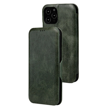 VIETAO For iPhone 13 Pro 6.1 inch Phone Case Anti-Fall Shockproof Case PU Leather Phone Cover with Stand / Card Holder