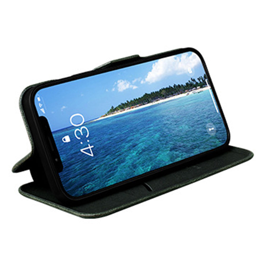 VIETAO For iPhone 13 Pro 6.1 inch Phone Case Anti-Fall Shockproof Case PU Leather Phone Cover with Stand / Card Holder
