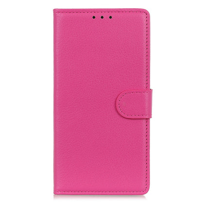 For Huawei Mate 50 4G Stand Function Magnetic Closure Wallet Case Litchi Texture PU Leather Flip Phone Shell
