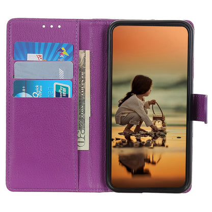 For Huawei Mate 50 4G Stand Function Magnetic Closure Wallet Case Litchi Texture PU Leather Flip Phone Shell