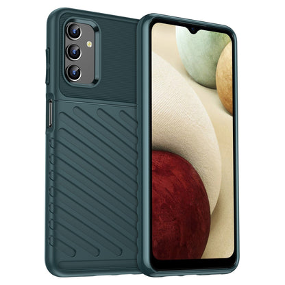 For Samsung Galaxy A04s 4G (164.7 x 76.7 x 9.1 mm) Thunder Series Thickened TPU Soft Phone Case Twill Texture Drop-proof Cover