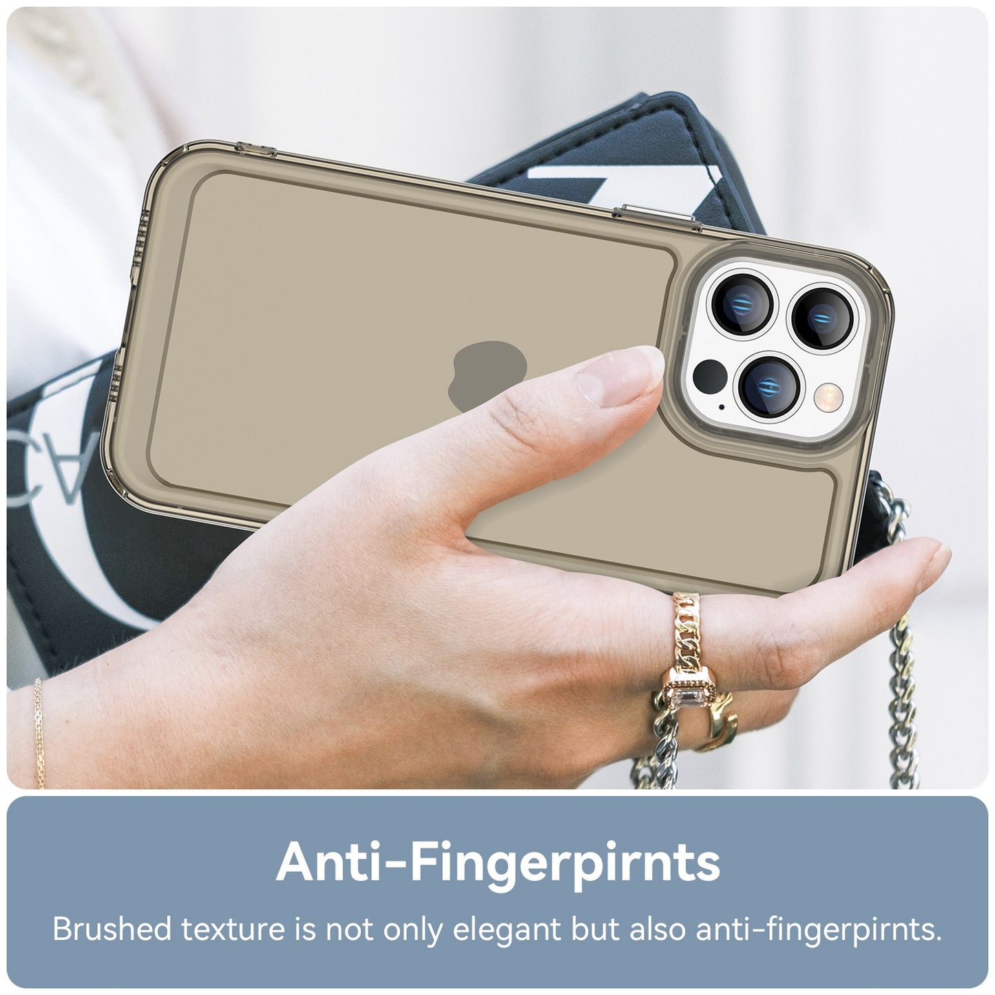 Candy Series for iPhone 13 Pro 6.1 inch Phone Case Wear-resistant Soft TPU Back Cover with Airbag Corner Protection