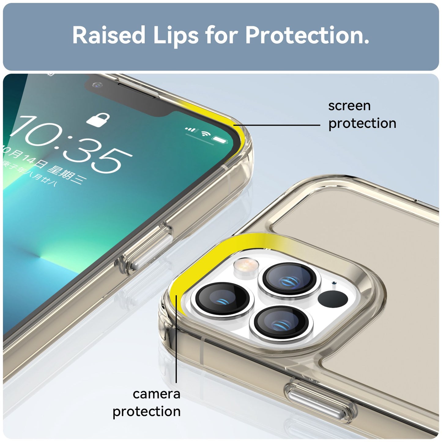 Candy Series for iPhone 13 Pro 6.1 inch Phone Case Wear-resistant Soft TPU Back Cover with Airbag Corner Protection