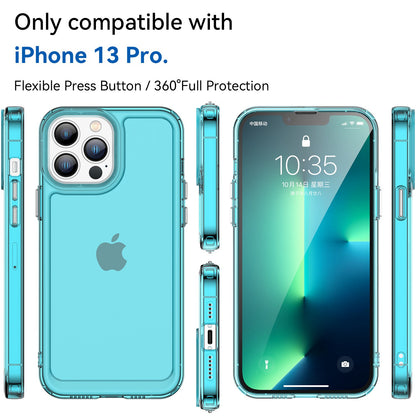 Candy Series for iPhone 13 Pro 6.1 inch Phone Case Wear-resistant Soft TPU Back Cover with Airbag Corner Protection
