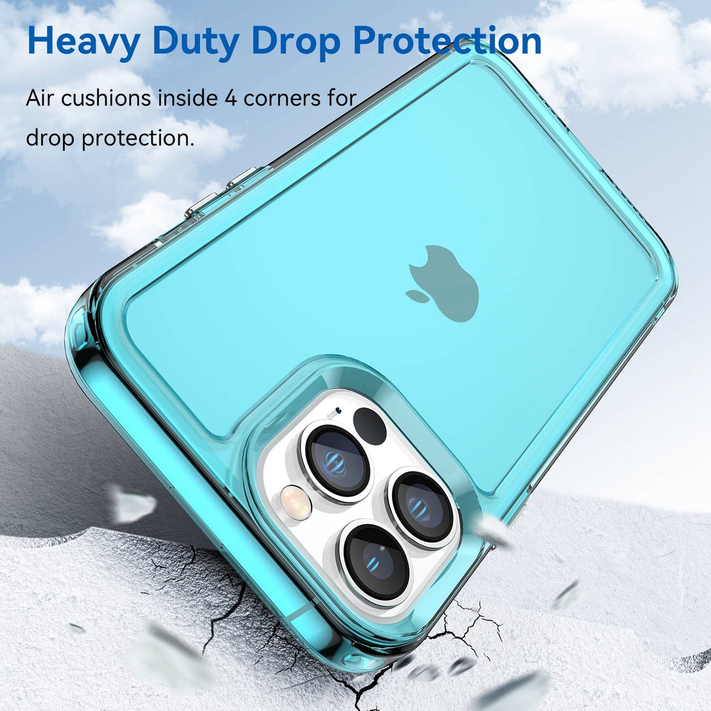 Candy Series for iPhone 13 Pro 6.1 inch Phone Case Wear-resistant Soft TPU Back Cover with Airbag Corner Protection