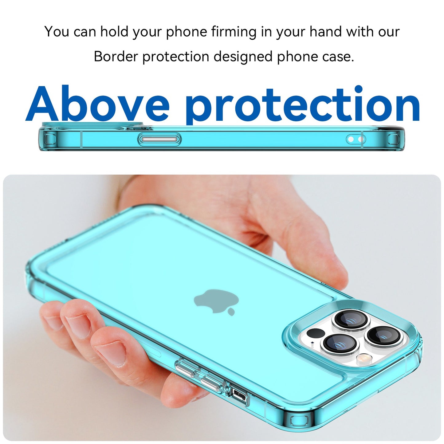 Candy Series for iPhone 13 Pro 6.1 inch Phone Case Wear-resistant Soft TPU Back Cover with Airbag Corner Protection