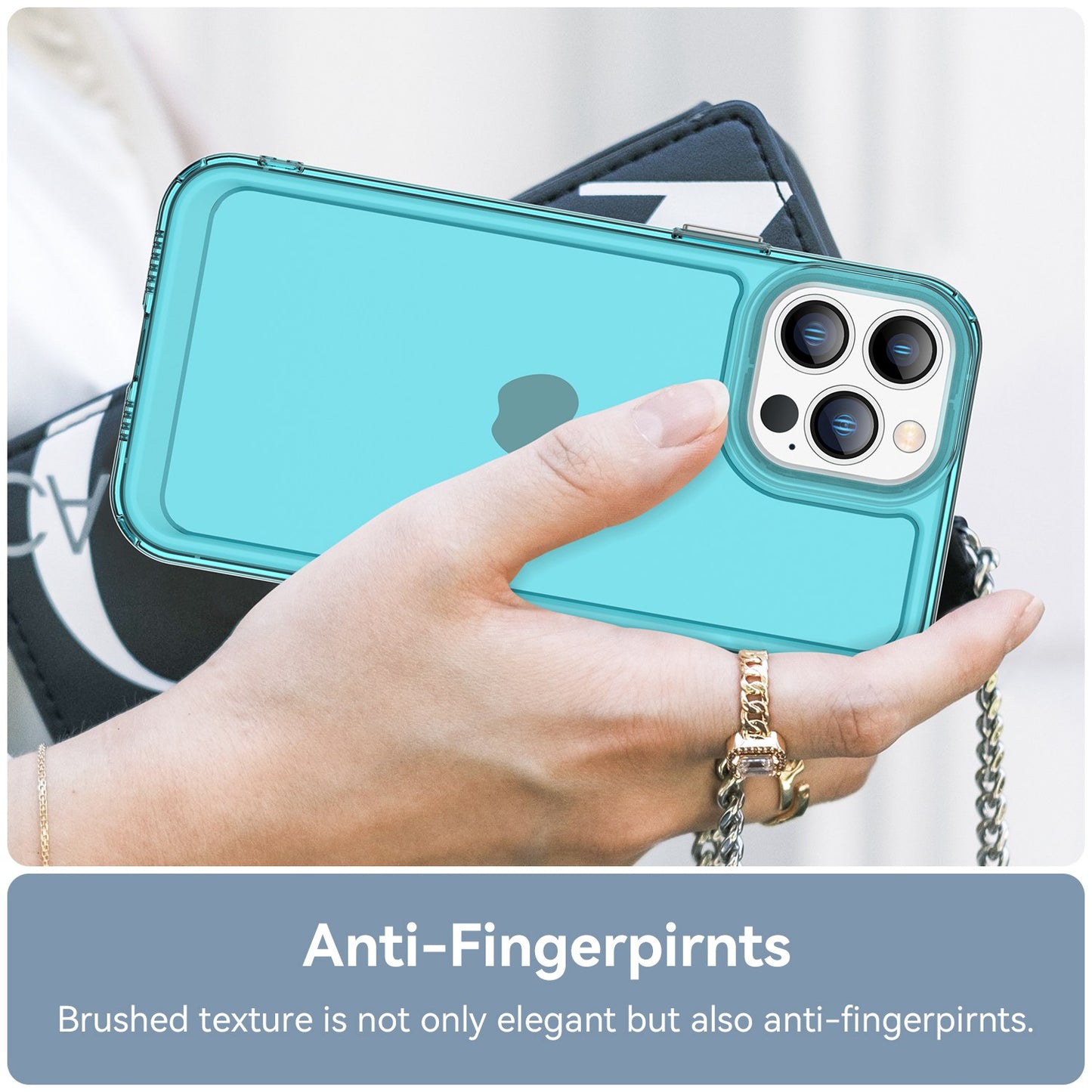 Candy Series for iPhone 13 Pro 6.1 inch Phone Case Wear-resistant Soft TPU Back Cover with Airbag Corner Protection