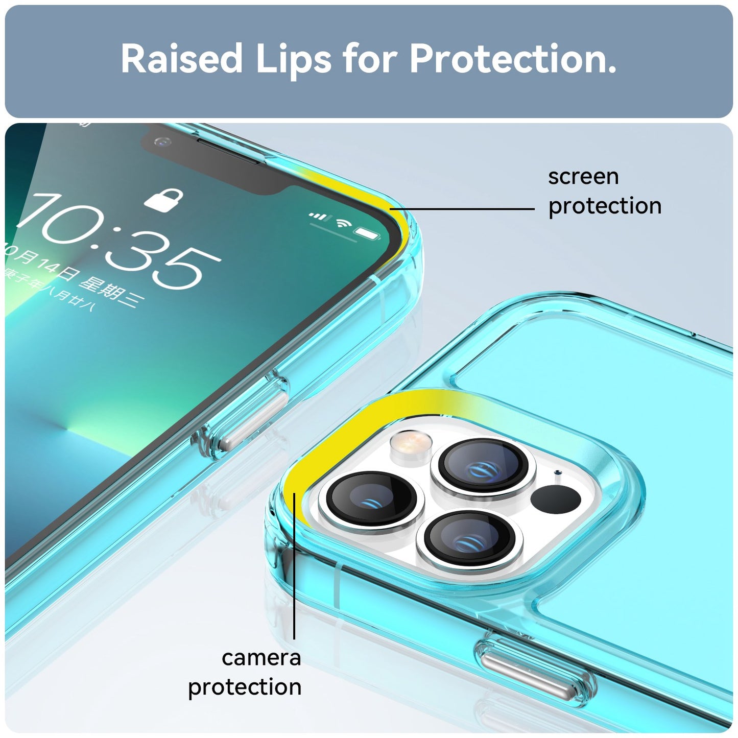 Candy Series for iPhone 13 Pro 6.1 inch Phone Case Wear-resistant Soft TPU Back Cover with Airbag Corner Protection