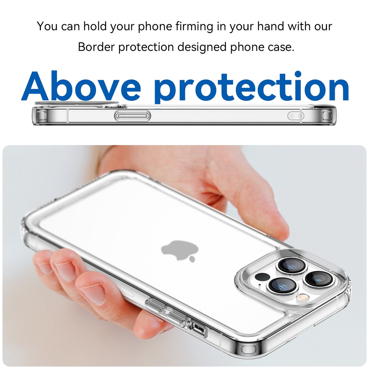 Candy Series for iPhone 13 Pro 6.1 inch Phone Case Wear-resistant Soft TPU Back Cover with Airbag Corner Protection