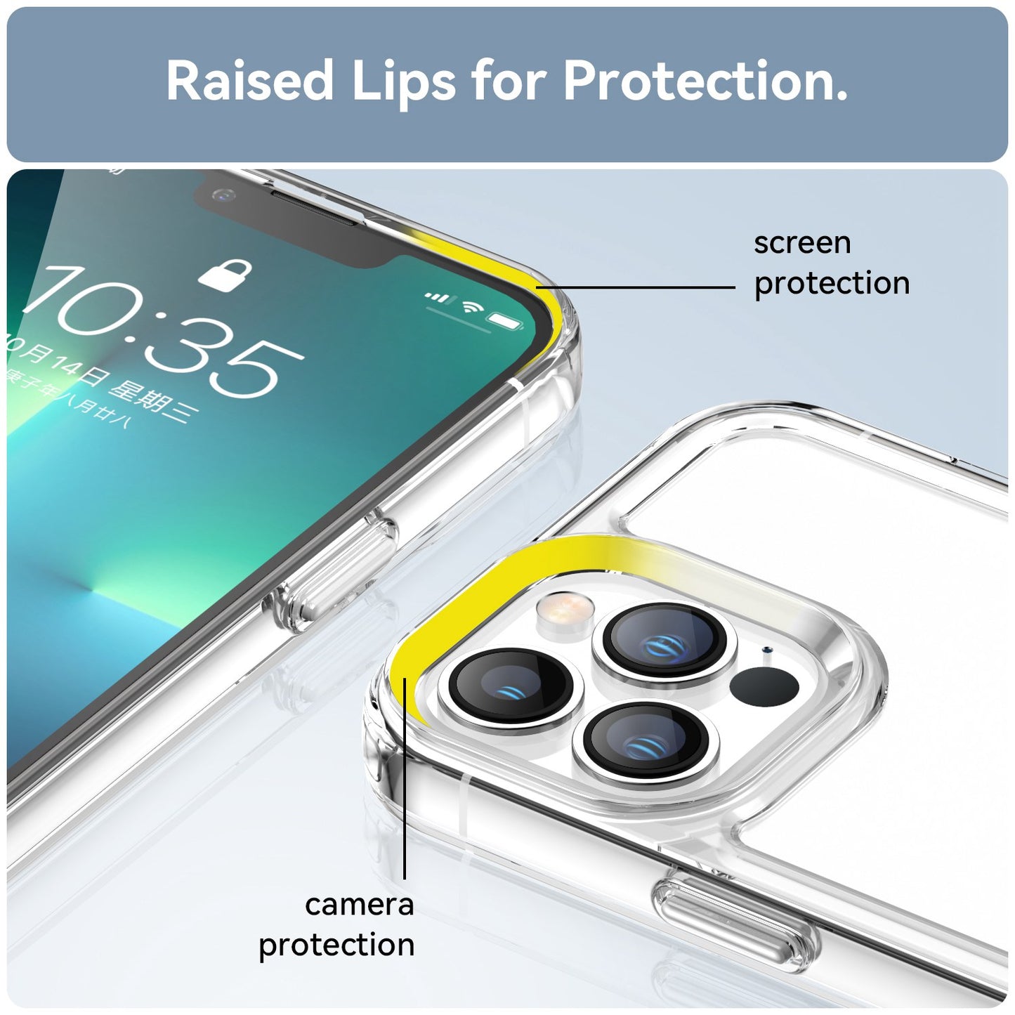 Candy Series for iPhone 13 Pro 6.1 inch Phone Case Wear-resistant Soft TPU Back Cover with Airbag Corner Protection