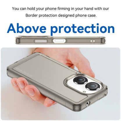 For Asus Zenfone 9 5G Candy Series Air Cushion Shock Absorption Case Soft TPU Brushed Texture Protective Cover
