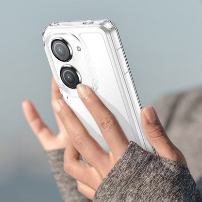 For Asus Zenfone 9 5G Candy Series Air Cushion Shock Absorption Case Soft TPU Brushed Texture Protective Cover