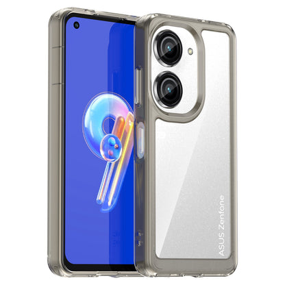 For Asus Zenfone 9 5G TPU + Acrylic Clear Back Phone Protective Case Anti-drop Anti-scratch Back Cover