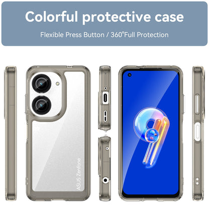 For Asus Zenfone 9 5G TPU + Acrylic Clear Back Phone Protective Case Anti-drop Anti-scratch Back Cover