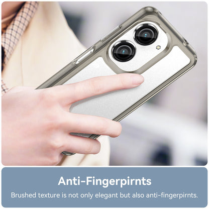 For Asus Zenfone 9 5G TPU + Acrylic Clear Back Phone Protective Case Anti-drop Anti-scratch Back Cover