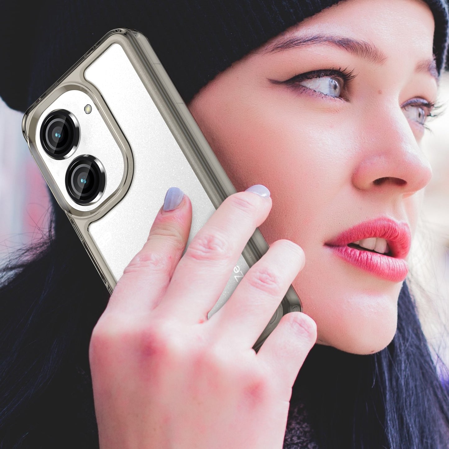 For Asus Zenfone 9 5G TPU + Acrylic Clear Back Phone Protective Case Anti-drop Anti-scratch Back Cover