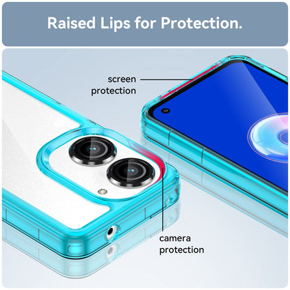 For Asus Zenfone 9 5G TPU + Acrylic Clear Back Phone Protective Case Anti-drop Anti-scratch Back Cover