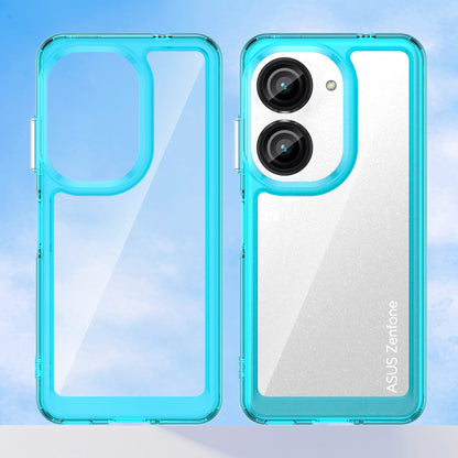 For Asus Zenfone 9 5G TPU + Acrylic Clear Back Phone Protective Case Anti-drop Anti-scratch Back Cover
