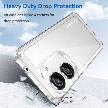 For Asus Zenfone 9 5G TPU + Acrylic Clear Back Phone Protective Case Anti-drop Anti-scratch Back Cover