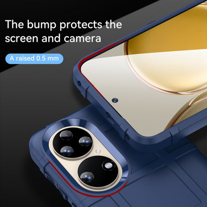 For Huawei P50 Pro 4G Phone Shell Anti-scratch Rugged Square Grid Texture Flexible TPU Shockproof Phone Case