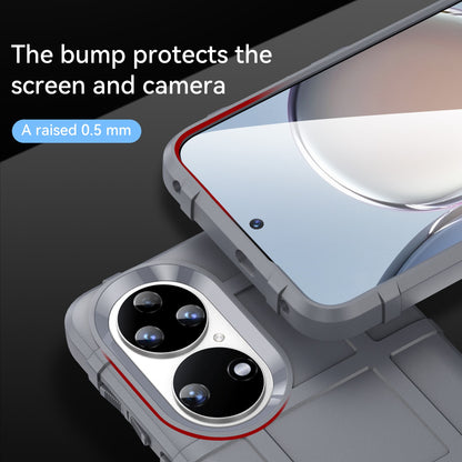 For Huawei P50 Pro 4G Phone Shell Anti-scratch Rugged Square Grid Texture Flexible TPU Shockproof Phone Case