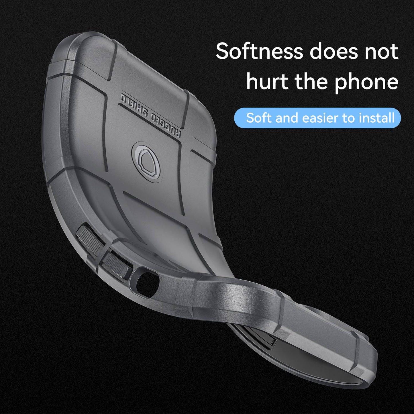 For Huawei P50 Pro 4G Phone Shell Anti-scratch Rugged Square Grid Texture Flexible TPU Shockproof Phone Case