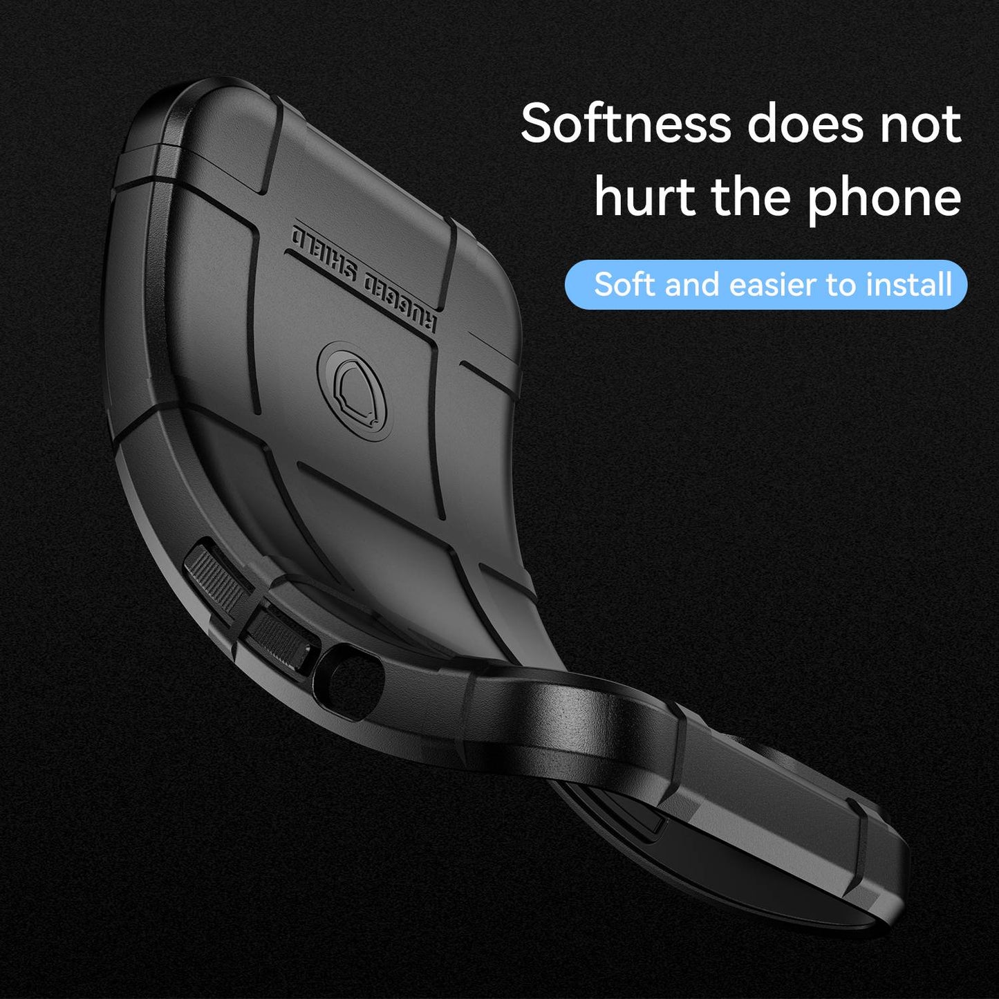 For Huawei P50 Pro 4G Phone Shell Anti-scratch Rugged Square Grid Texture Flexible TPU Shockproof Phone Case