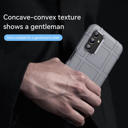For Samsung Galaxy A04s 4G (164.7 x 76.7 x 9.1 mm) Rugged Square Grid Protective Phone Case Anti-drop TPU Cover