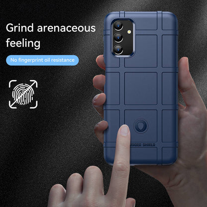 For Samsung Galaxy A04s 4G (164.7 x 76.7 x 9.1 mm) Rugged Square Grid Protective Phone Case Anti-drop TPU Cover