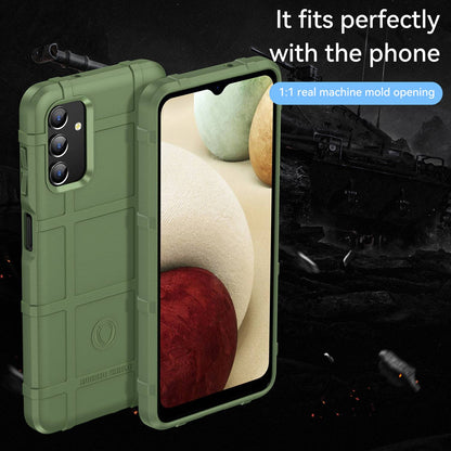 For Samsung Galaxy A04s 4G (164.7 x 76.7 x 9.1 mm) Rugged Square Grid Protective Phone Case Anti-drop TPU Cover