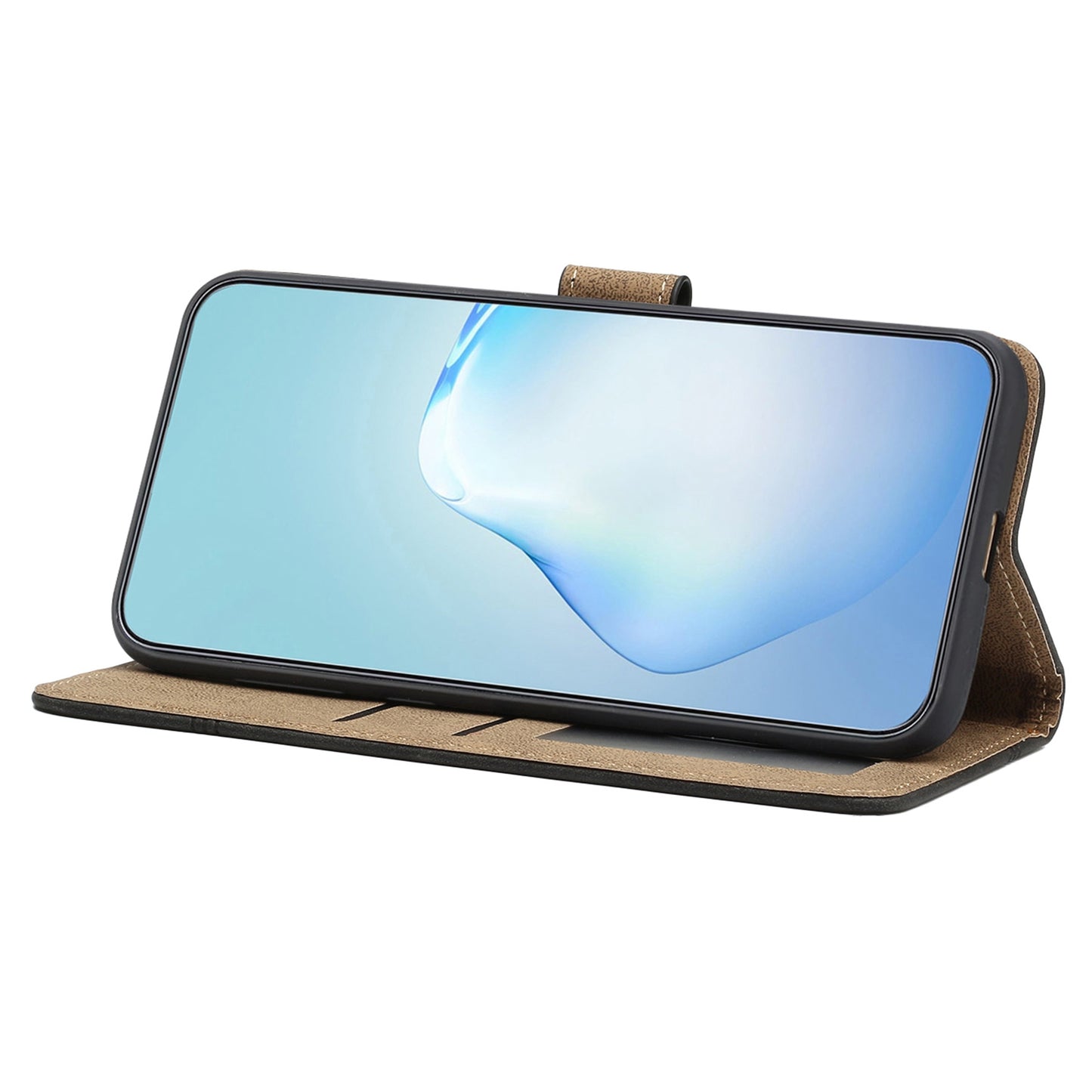 For Samsung Galaxy A52s 5G / A52 5G / 4G Skin-touch Feeling PU Leather Wallet Stand Phone Case Vintage Cell Phone Cover with Strap