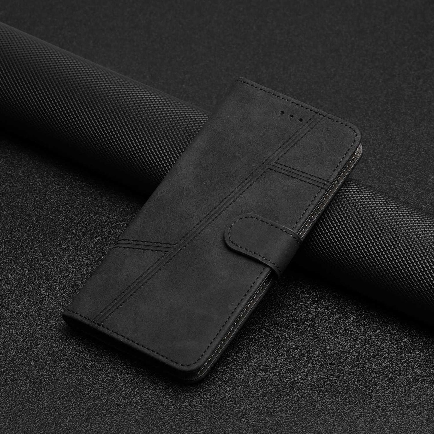 For Samsung Galaxy A52s 5G / A52 5G / 4G Skin-touch Feeling PU Leather Wallet Stand Phone Case Vintage Cell Phone Cover with Strap