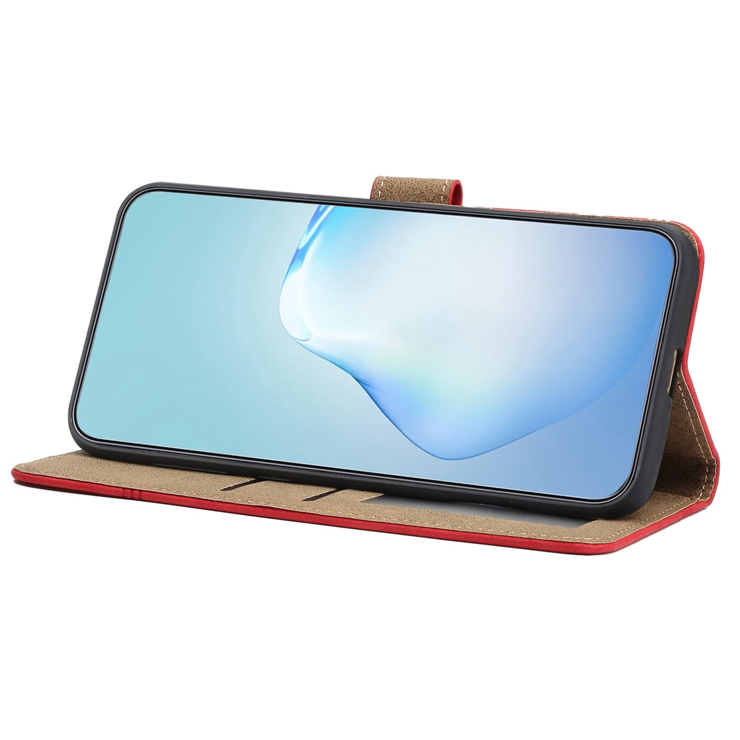 For Samsung Galaxy A52s 5G / A52 5G / 4G Skin-touch Feeling PU Leather Wallet Stand Phone Case Vintage Cell Phone Cover with Strap