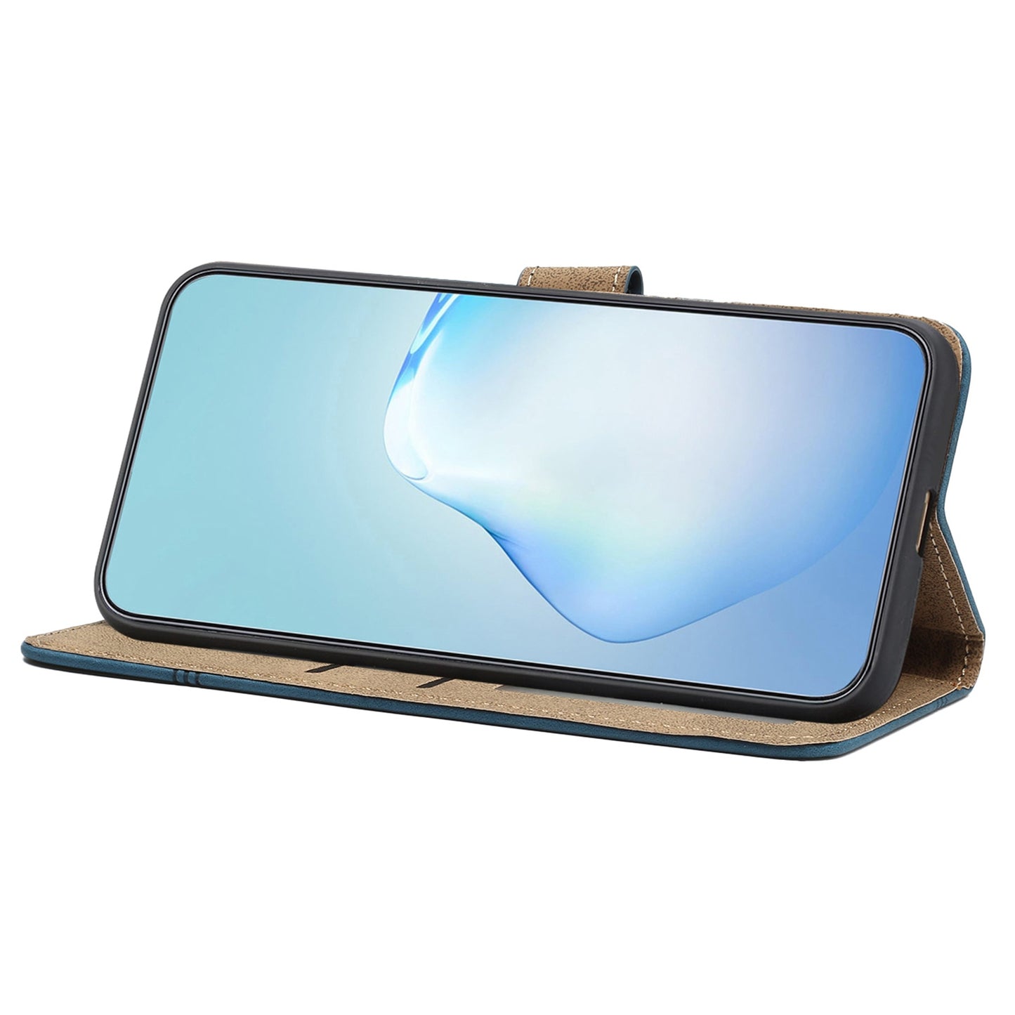 For Samsung Galaxy A52s 5G / A52 5G / 4G Skin-touch Feeling PU Leather Wallet Stand Phone Case Vintage Cell Phone Cover with Strap