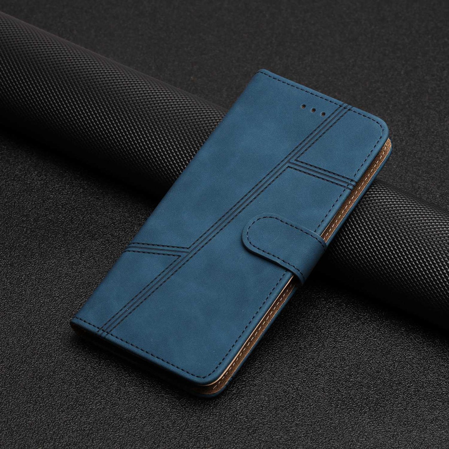 For Samsung Galaxy A52s 5G / A52 5G / 4G Skin-touch Feeling PU Leather Wallet Stand Phone Case Vintage Cell Phone Cover with Strap