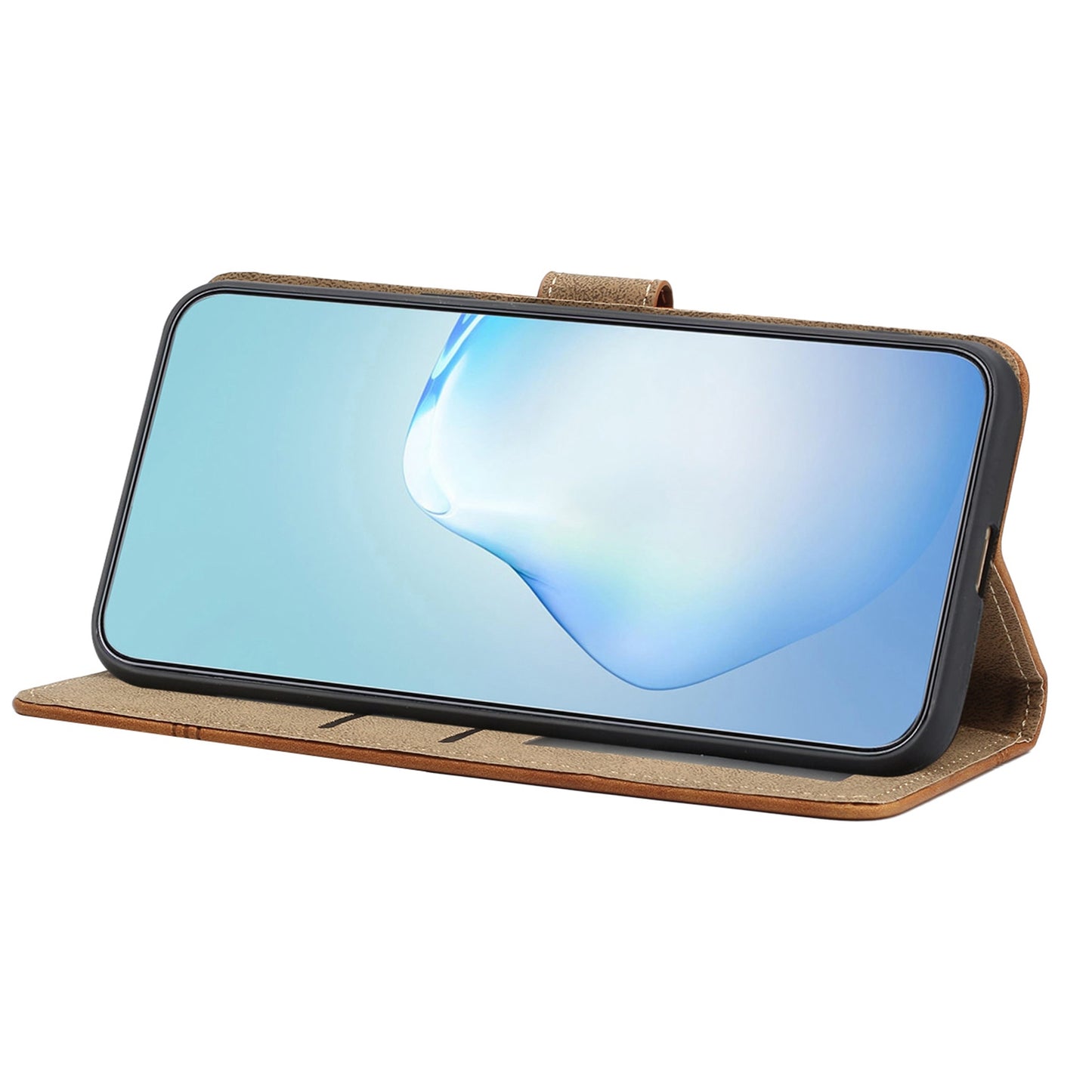 For Samsung Galaxy A52s 5G / A52 5G / 4G Skin-touch Feeling PU Leather Wallet Stand Phone Case Vintage Cell Phone Cover with Strap