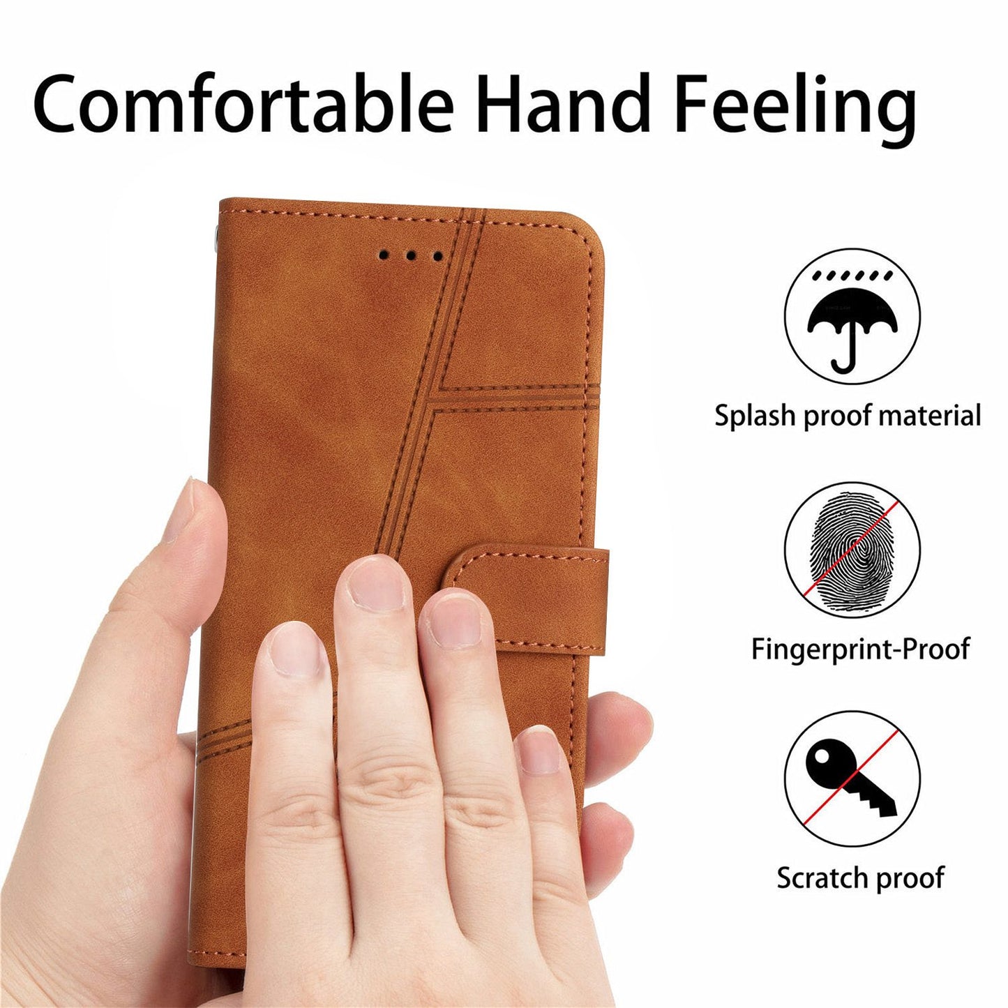 For Samsung Galaxy A52s 5G / A52 5G / 4G Skin-touch Feeling PU Leather Wallet Stand Phone Case Vintage Cell Phone Cover with Strap
