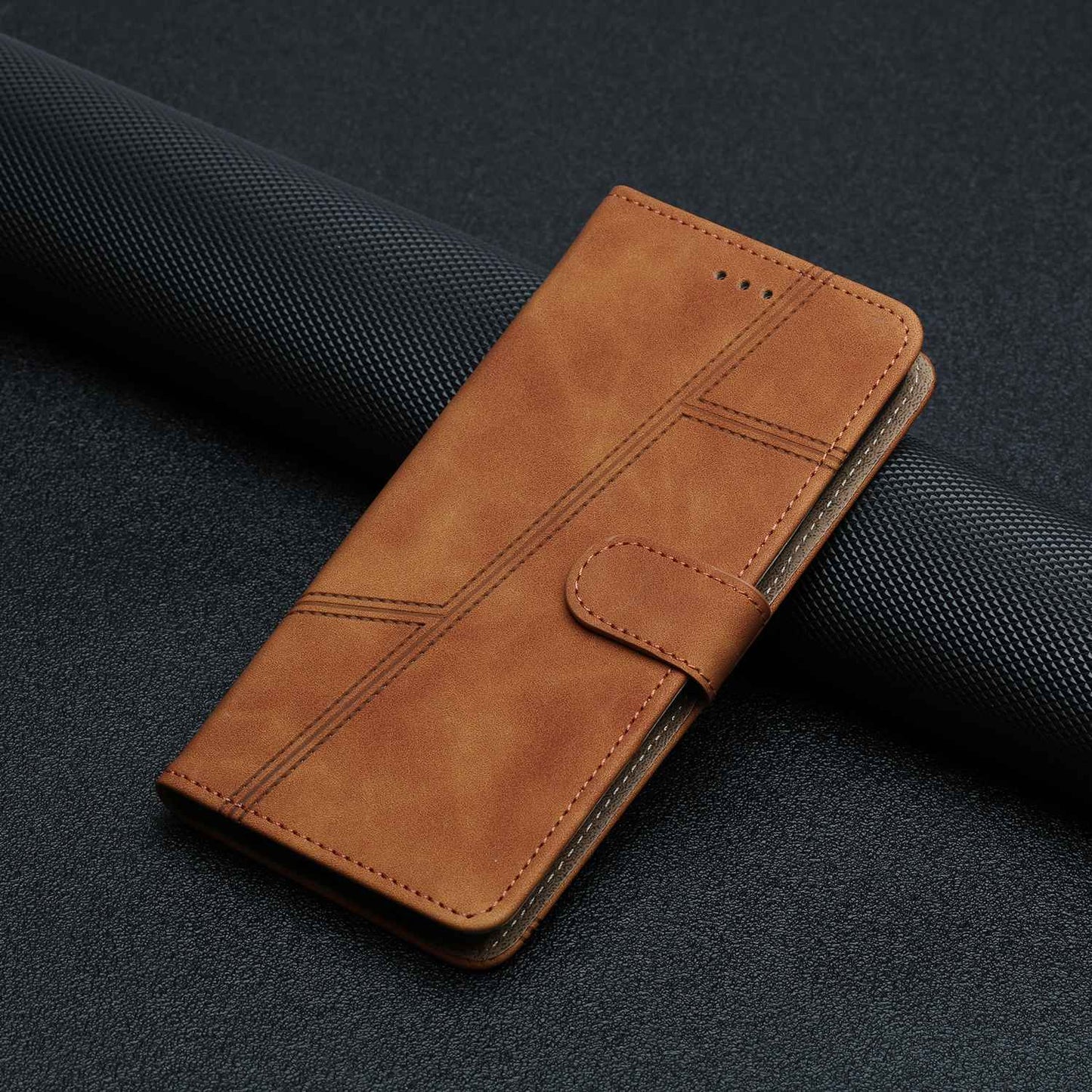 For Samsung Galaxy A52s 5G / A52 5G / 4G Skin-touch Feeling PU Leather Wallet Stand Phone Case Vintage Cell Phone Cover with Strap