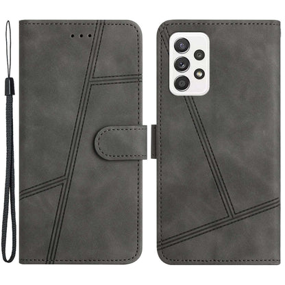For Samsung Galaxy A52s 5G / A52 5G / 4G Skin-touch Feeling PU Leather Wallet Stand Phone Case Vintage Cell Phone Cover with Strap