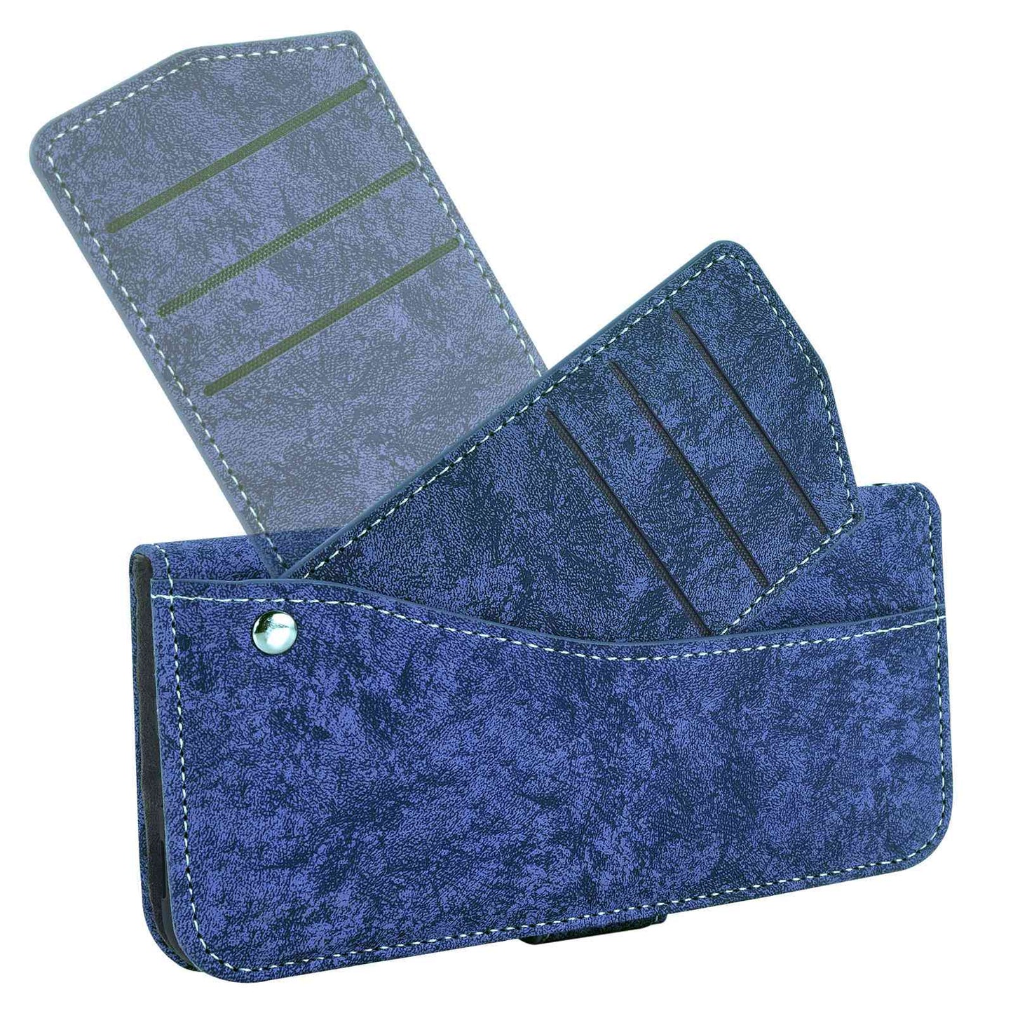 For Samsung Galaxy A52 5G / 4G / A52s 5G Shockproof PU Leather Flip Phone Wallet Case Water-ink Painting Texture with Rotating Card Slots Phone Cover