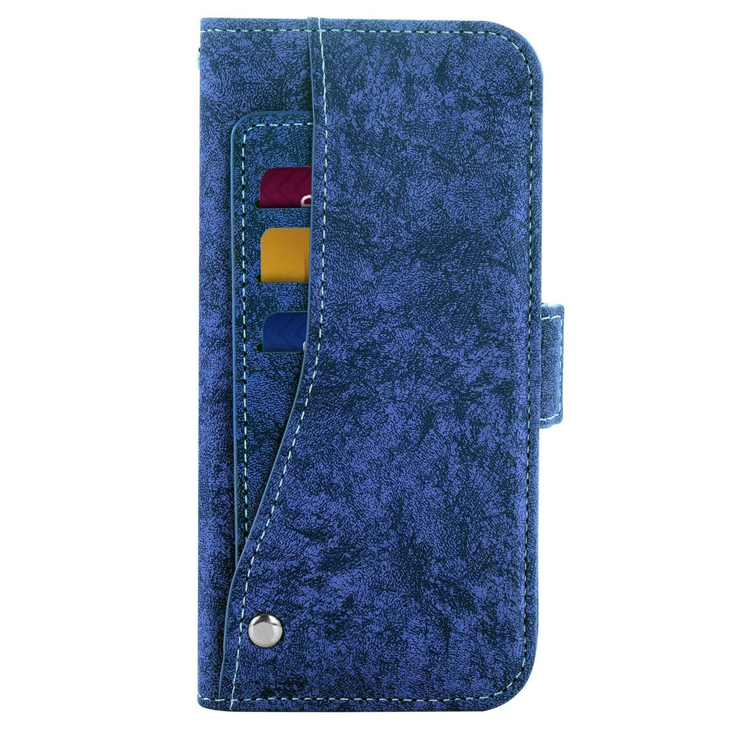 For Samsung Galaxy A52 5G / 4G / A52s 5G Shockproof PU Leather Flip Phone Wallet Case Water-ink Painting Texture with Rotating Card Slots Phone Cover