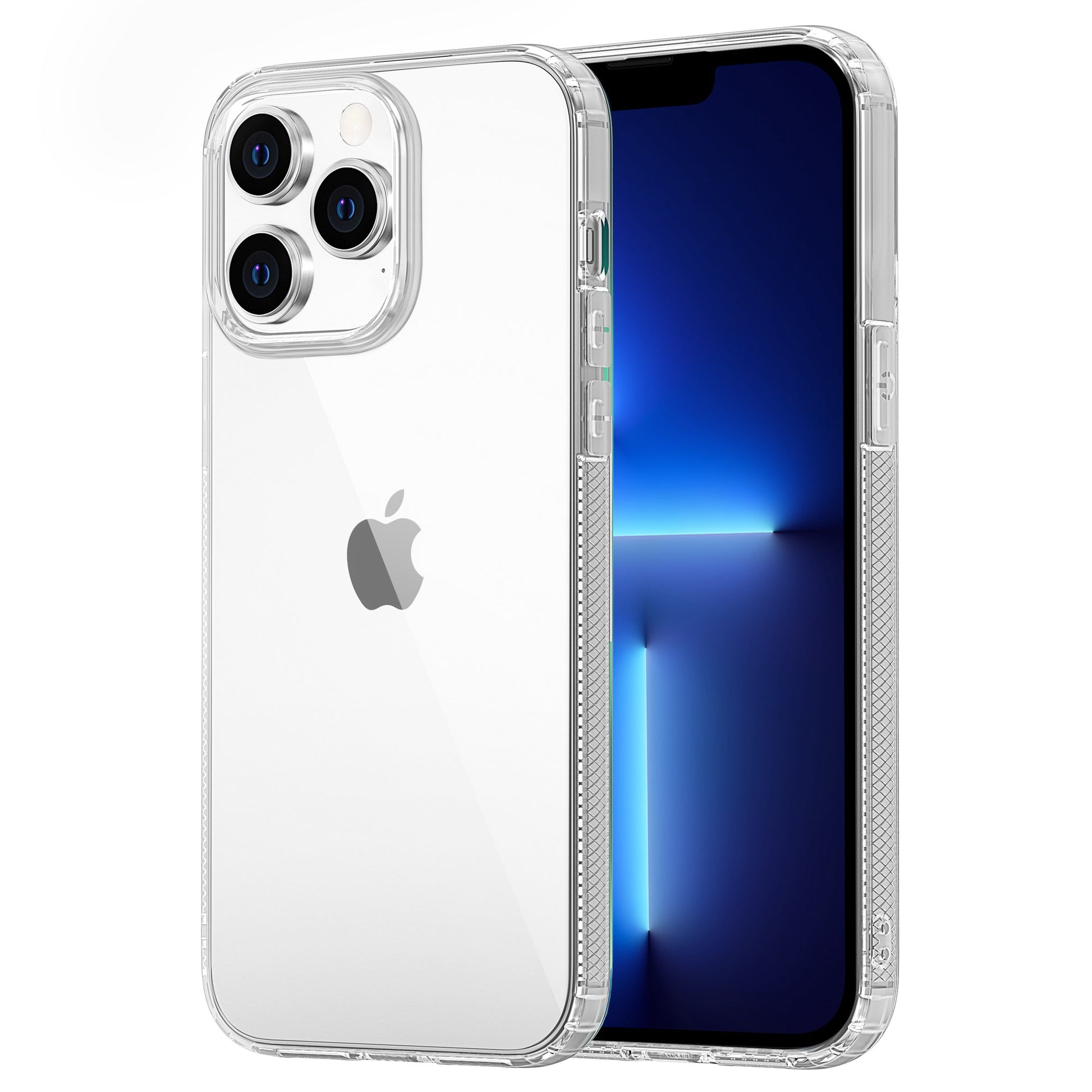 LEEU DESIGN For iPhone 13 Pro 6.1 inch Dust Plug Design 6D Sound Hole Air Cushion Soft TPU Back Case Phone Cover