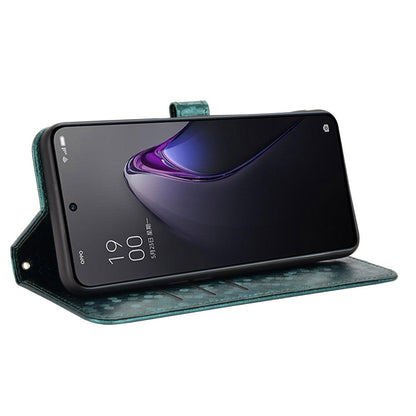 For Oppo Reno8 5G (Global Version) Phone Case Anti-drop Wallet Phone Cover Magnetic Clasp Dot Pattern Imprinted PU Leather Stand Case