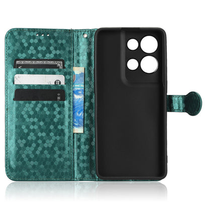 For Oppo Reno8 5G (Global Version) Phone Case Anti-drop Wallet Phone Cover Magnetic Clasp Dot Pattern Imprinted PU Leather Stand Case