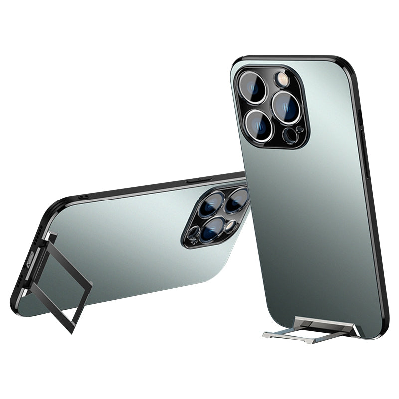 Shockproof Case for iPhone 13 Pro 6.1 inch Anti-Fall Phone Case TPU Acrylic Hard PC Phone Protector with Hidden Kickstand