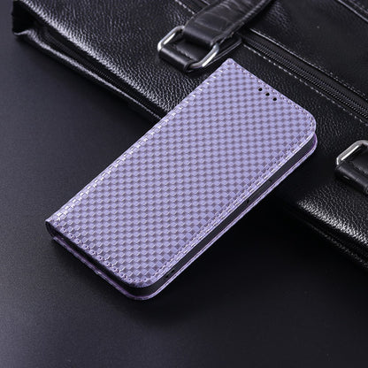 For Samsung Galaxy A12 / M12 PU Leather Stand Case, Grid Texture Magnetic Auto-absorbed Cell Phone Wallet Cover