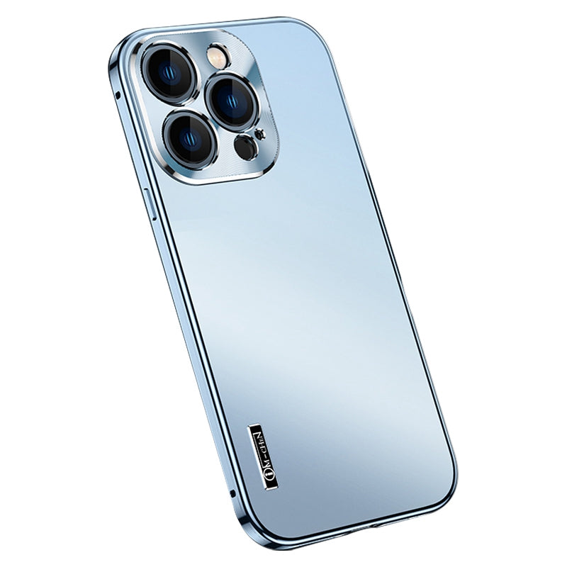 IM-CHEN For iPhone 13 Pro 6.1 inch Anti-fall Ultra Slim Phone Case with Metal Frame Scratch-resistant Magnetic Matte Phone Cover