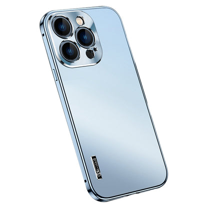 IM-CHEN For iPhone 13 Pro 6.1 inch Anti-fall Ultra Slim Phone Case with Metal Frame Scratch-resistant Magnetic Matte Phone Cover