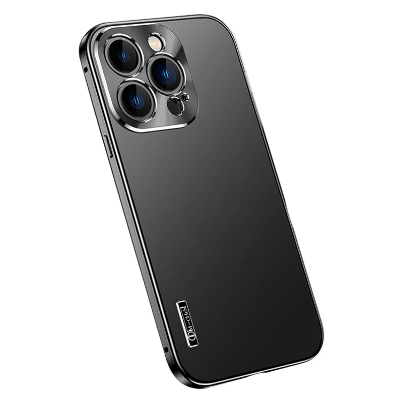 IM-CHEN For iPhone 13 Pro 6.1 inch Anti-fall Ultra Slim Phone Case with Metal Frame Scratch-resistant Magnetic Matte Phone Cover